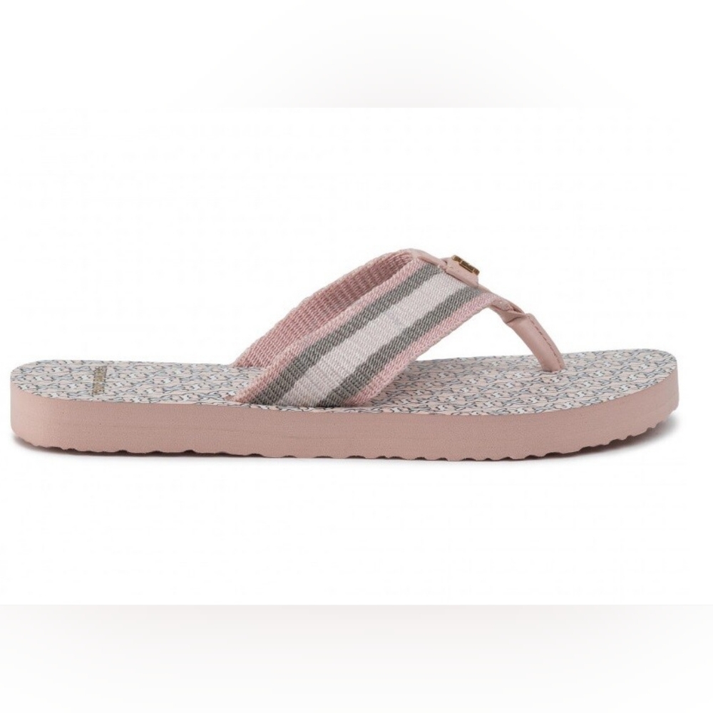 Tory Burch Gemini Link Sandals Flip Flops Coastal Pink Sz 9 Style 61715
